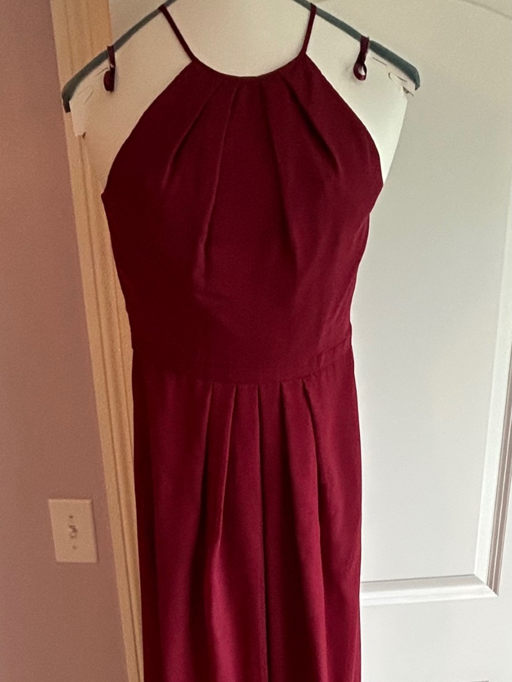 Burgundy bridesmaid dress